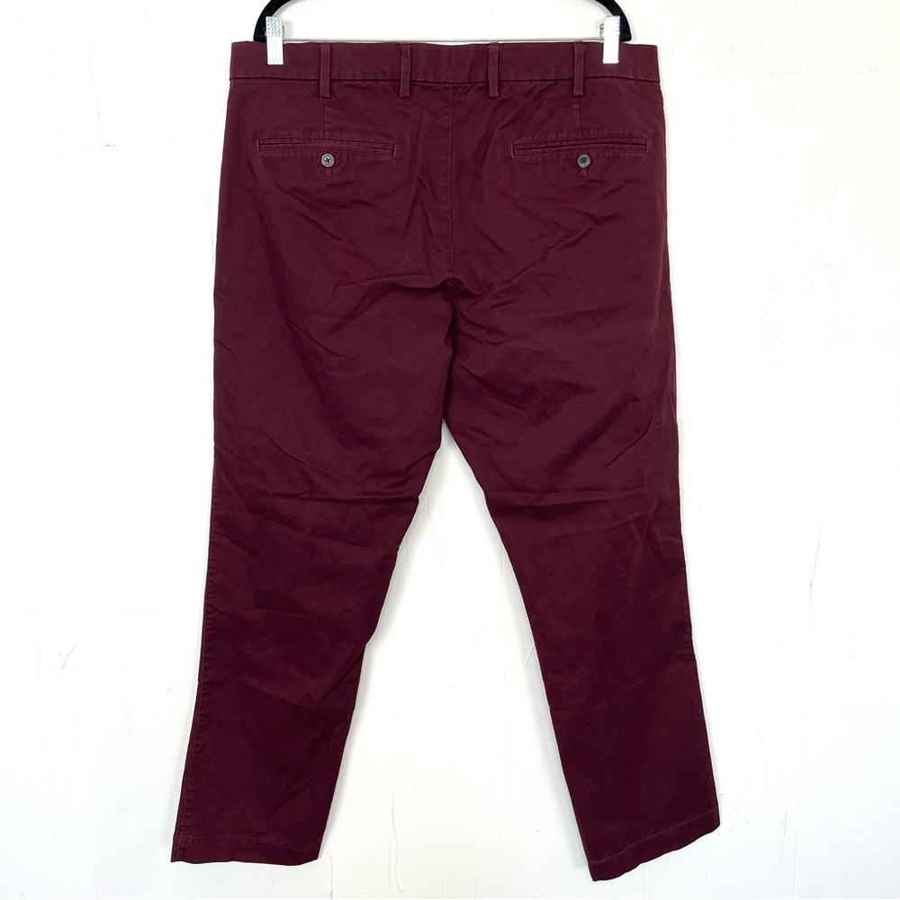 Gap‎ Burgundy Straight Pants Red Men's Size 38x30 - Picture 3 of 4